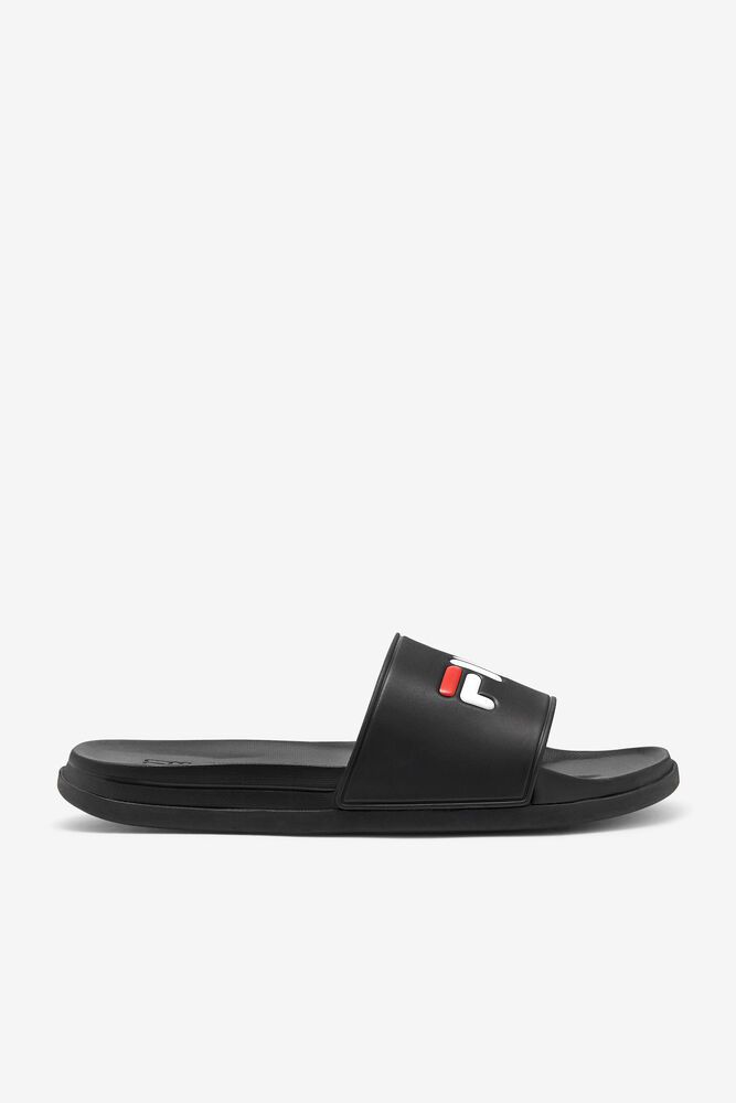 Fila Sandals Mens Black - Drifter Luxe - Philippines 4107392-ZJ